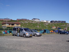 så er der gjort klar til camping på campingpladsen i Torshavn
