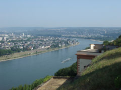 Rhinen mod nord fra festung Ehrenbreitstein